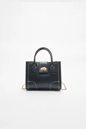 Stradivarius Embellished tote bag with topstitching OS