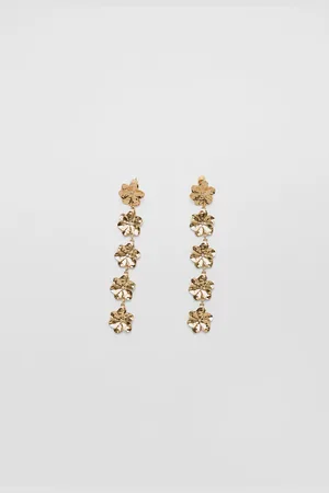 Stradivarius Mini flower dangle earrings OS