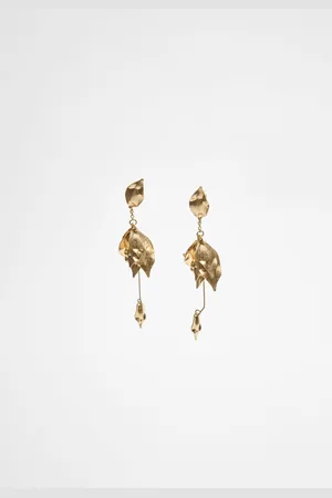 Stradivarius Flower dangle earrings OS