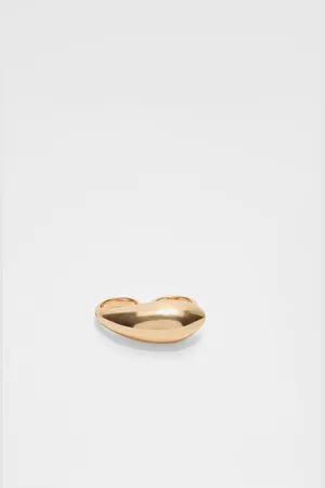 Stradivarius Double droplet ring OS