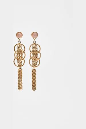 Stradivarius Cascading chain earrings OS