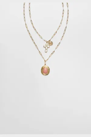 Stradivarius Set of 2 cross necklaces OS