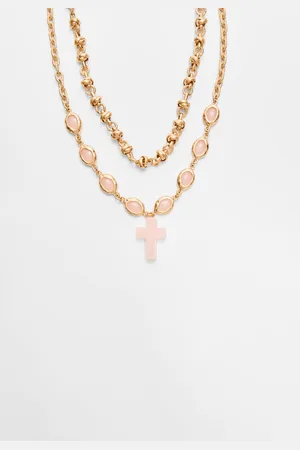 Stradivarius Set of 2 cross necklaces OS