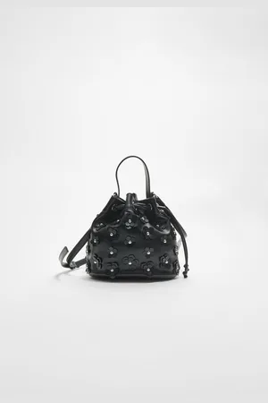 Stradivarius Floral crossbody bucket bag OS