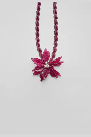 Stradivarius Maxi flower necklace OS