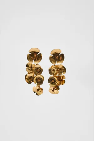 Stradivarius Floral cascade earrings OS