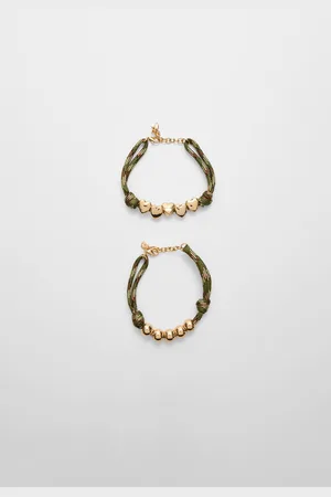 Stradivarius Set of 2 cord bracelets OS