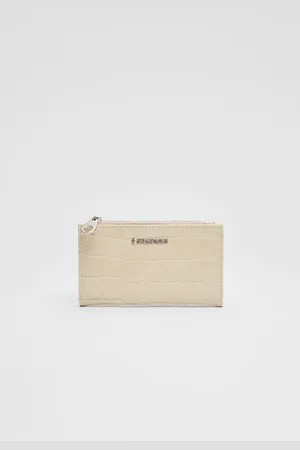 Stradivarius Basic zip-up purse OS