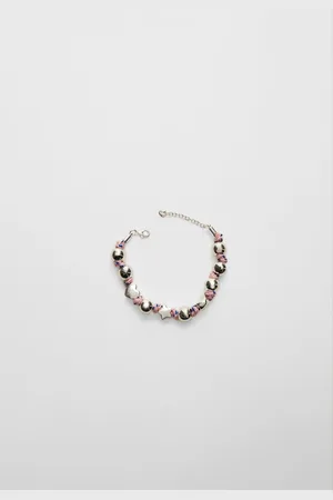 Stradivarius Beaded rope bracelet OS