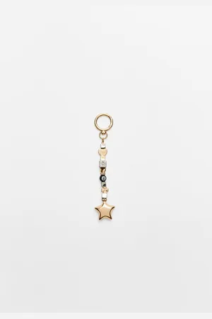 Stradivarius Star charm keyring OS