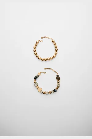 Stradivarius Set of 2 beaded bracelets OS