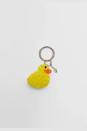 Stradivarius Mini duck charm keyring OS