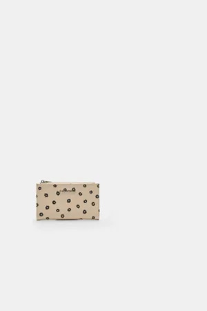Stradivarius Printed purse with zip OS