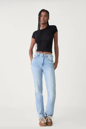 Stradivarius Regular waist comfortable straight-leg jeans 12