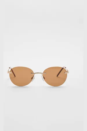 Stradivarius Oval metal sunglasses OS