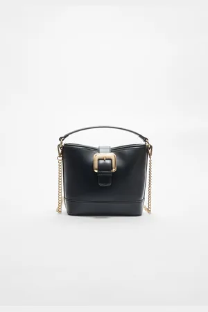 Stradivarius Mini bucket bag with buckle OS