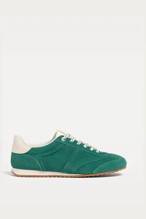 Stradivarius Soft leather trainers 2