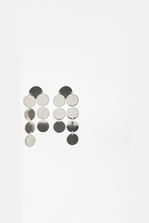 Stradivarius Circle dangle earrings OS