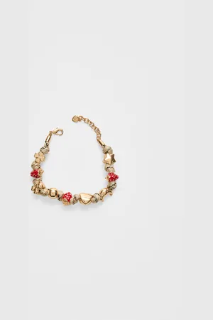 Stradivarius Heart rope bracelet OS