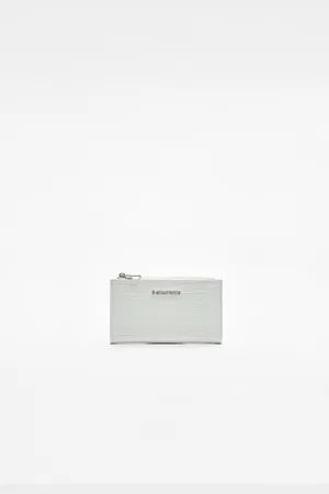 Stradivarius Basic mock croc wallet OS
