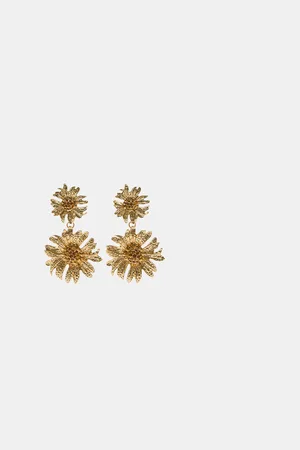 Stradivarius Sunflower earrings OS