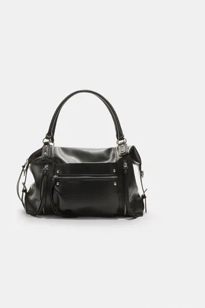 Stradivarius Large soft bag with zip OS