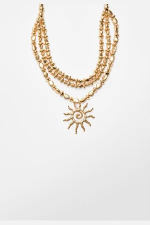 Stradivarius Long sun necklace OS