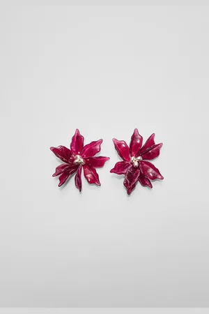 Stradivarius Maxi flower earrings OS
