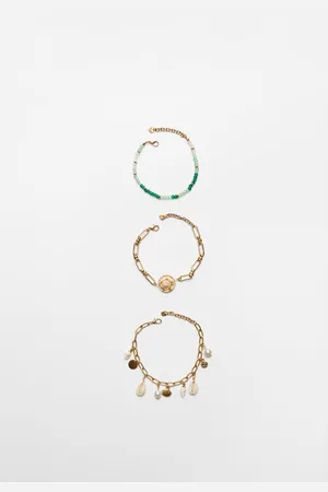 Stradivarius Set of 3 under the sea bracelets OS