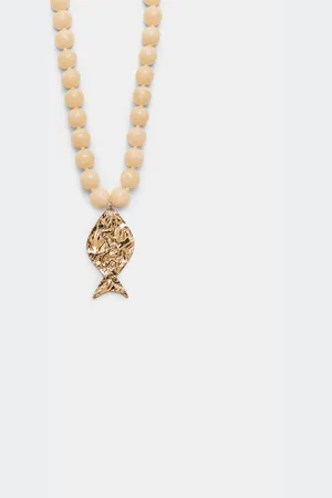 Stradivarius Maxi fish necklace OS