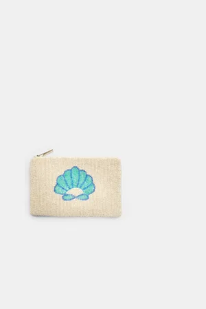 Stradivarius Seashell purse with zip OS