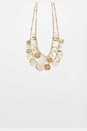Stradivarius Multi-strand charm necklace OS