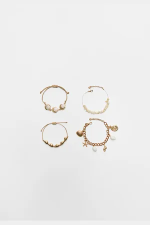 Stradivarius Set of 4 under the sea bracelets OS