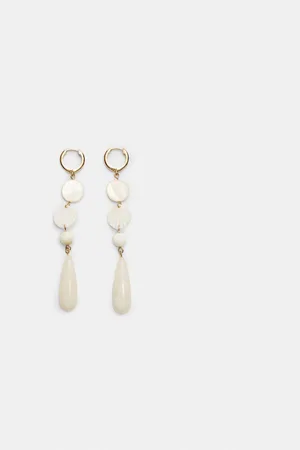 Stradivarius Beaded dangle earrings OS