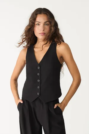 Stradivarius Short buttoned waistcoat S