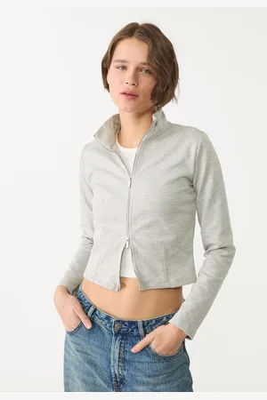 Stradivarius Fitted sweatshirt with zip S