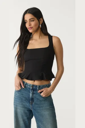 Stradivarius Peplum corset top XL