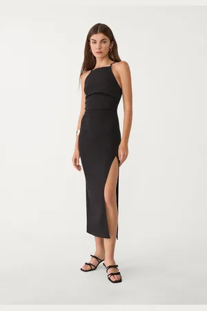 Stradivarius Midi halter dress L