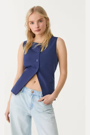 Stradivarius Regular buttoned waistcoat XL