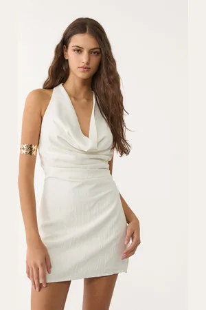 Stradivarius Short draped dress L