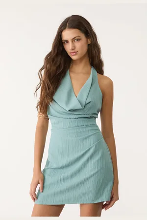 Stradivarius Short draped dress M