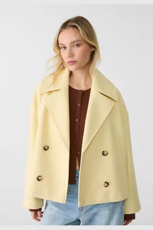 Stradivarius Short double-breasted coat XS