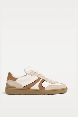 Stradivarius Casual leather trainers 2