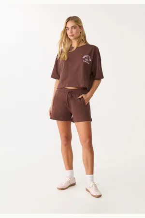 Stradivarius Plush shorts with drawstrings XS