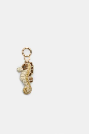 Stradivarius Seahorse charm key ring OS