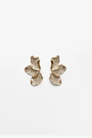 Stradivarius Enamelled fan earrings OS