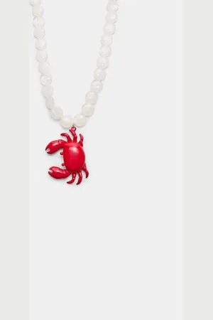 Stradivarius Crab charm necklace OS