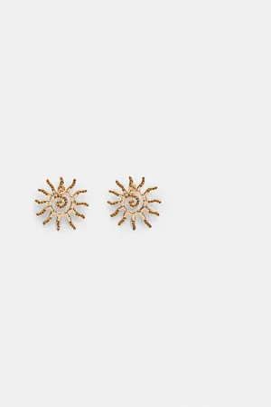 Stradivarius Sun earrings OS