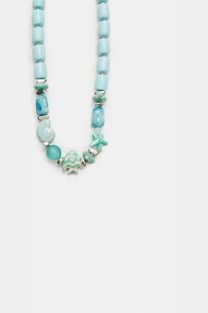 Stradivarius Beaded fish necklace OS