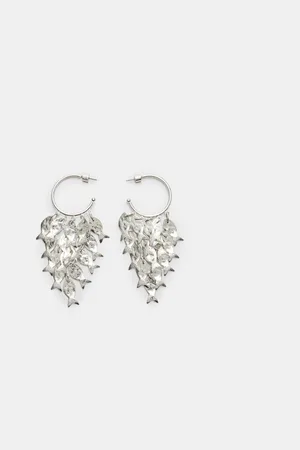 Stradivarius Fish cascade earrings OS